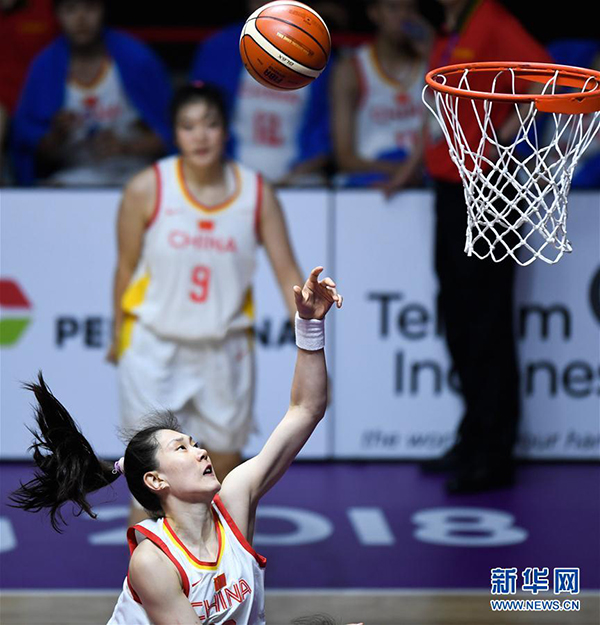 亚运会篮球女子小组赛:中国胜泰国