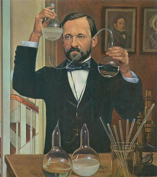 7月14日,在法国科学院的报告大厅中,巴斯德演示了他的曲颈烧瓶实验